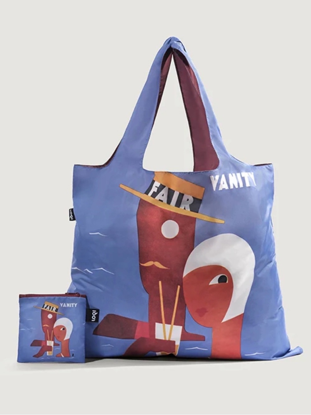 New with tags The Vanity Fair Loqi compact tote bag in zip pouch